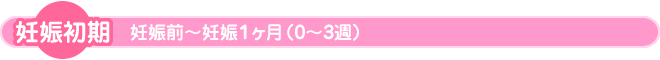 妊娠1ヶ月
